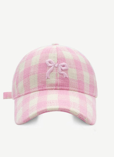 Bow Graphic Cotton Baseball Hat