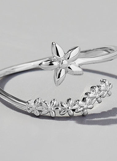 925 Sterling Silver Flower Ring