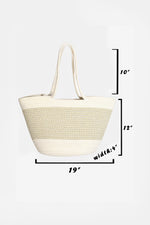 Fame Braid Pattern Beach Tote Bag