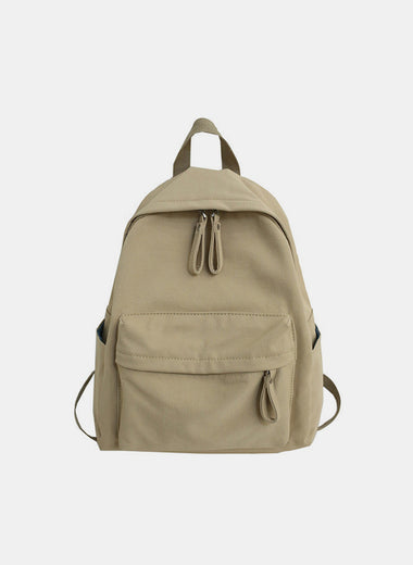 Zip Cotton Backpack Bag