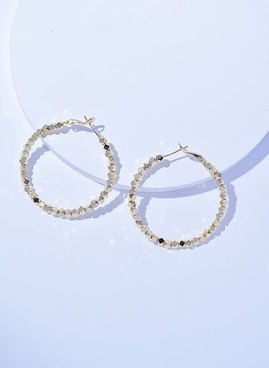 Alloy Hoop Earrings