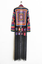 Fringe Tied Long Sleeve Cardigan