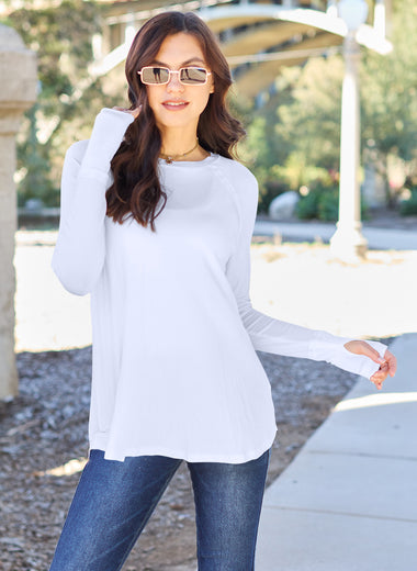 Basic Bae Full Size Round Neck Long Sleeve T-Shirt