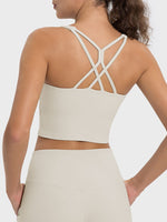 Crisscross Round Neck Active Tank