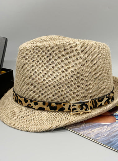 Short Brim Jute Cloth Hat