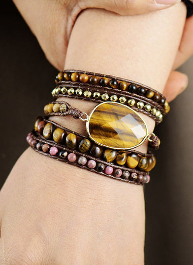 Natural Stone Layered Bracelet