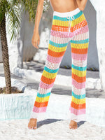 Cutout Contrast High Waist Swim Pants