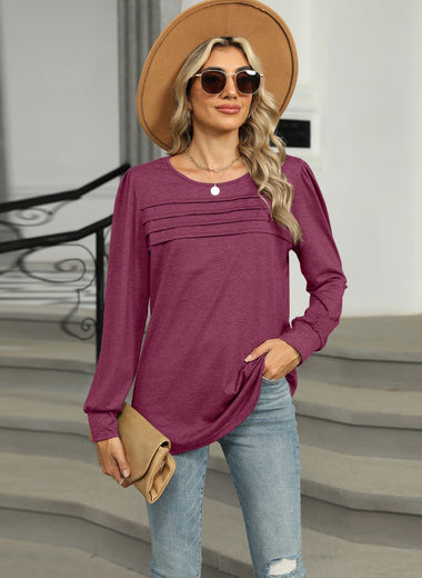 Round Neck Long Sleeve T-Shirt