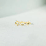 18K Gold-Plated 925 Sterling Silver Zircon Ring