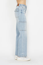 Judy Blue Full Size High Waist Straight Cargo Jeans