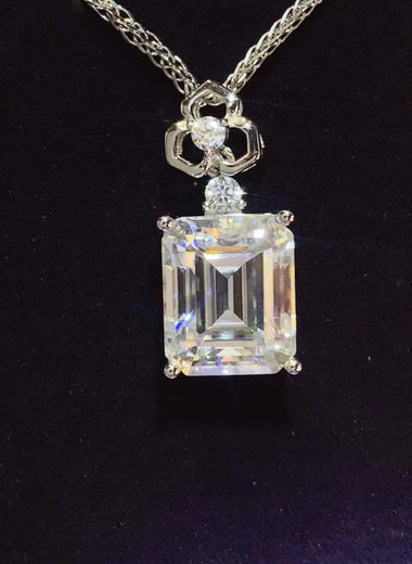 5 Carat Moissanite 925 Sterling Silver Necklace