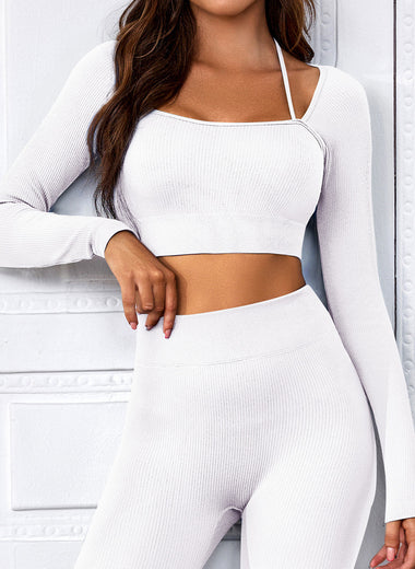 Long Sleeve Cropped Sports Top