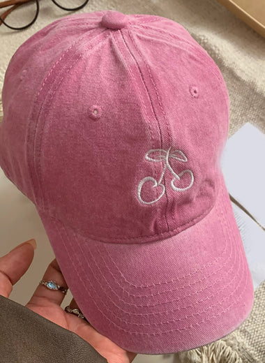 Cherry Embroidered Adjustable Cap