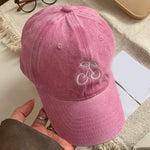 Cherry Embroidered Adjustable Cap