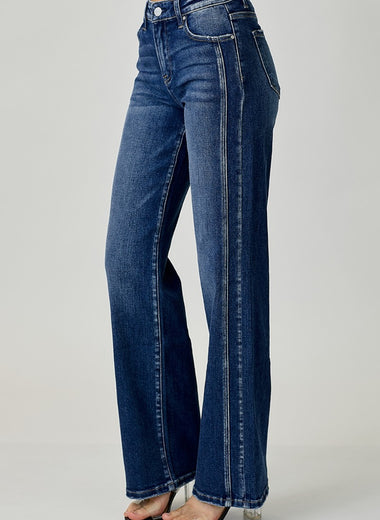 RISEN Mid Rise Straight Jeans