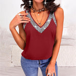 Full Size V-Neck Wide Strap Tank