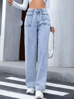 High Waist Straight Jeans