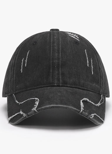 Raw Hem Adjustable Cap