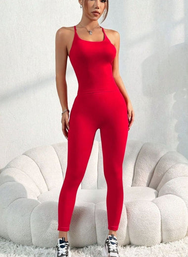 Scoop Neck Top and Pants Active Set