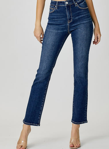 RISEN Full Size High Waist Straight Jeans