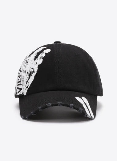 VIBRA Graphic Distressed Adjustable Baseball Cap