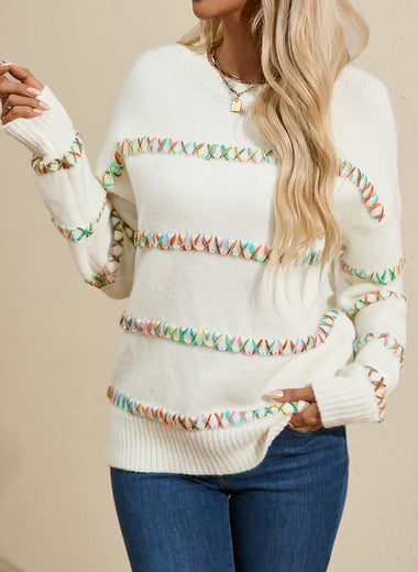 Round Neck Long Sleeve Sweater