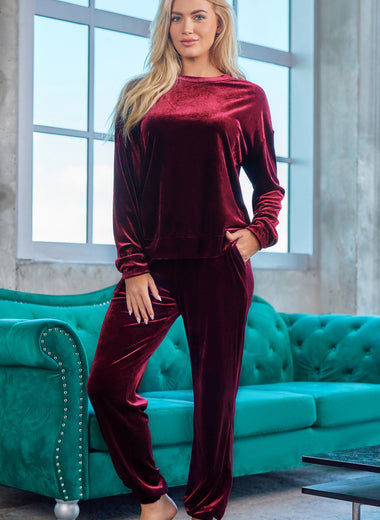 Long Sleeve Top and Pants Lounge Set