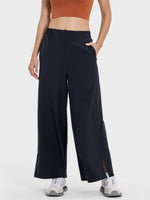 Slit Wide Leg Active Pants