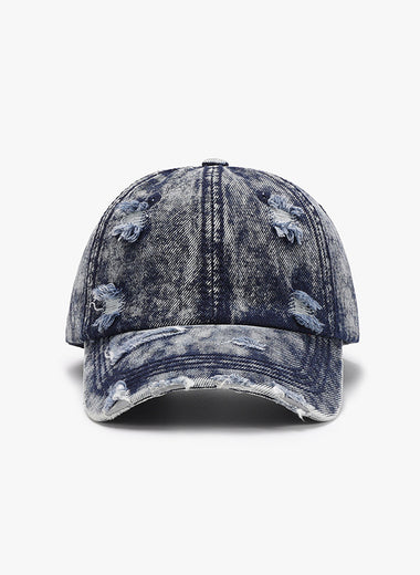 Distressed Cotton Baseball Cap