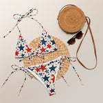 All-over print recycled string bikini