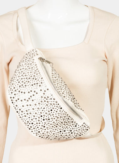 Fame Studded Crossbody Bag