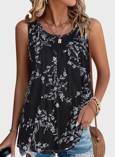 Printed Round Neck Tank