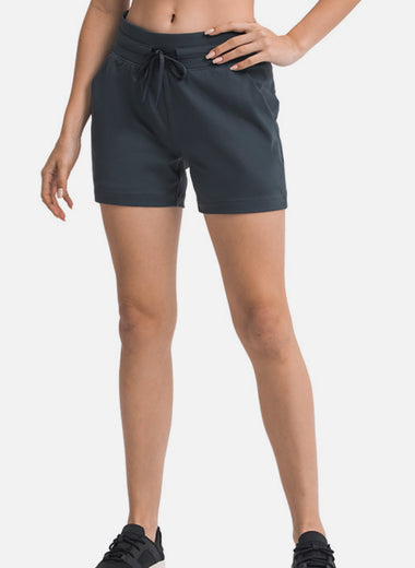 Waist Tie Active Shorts