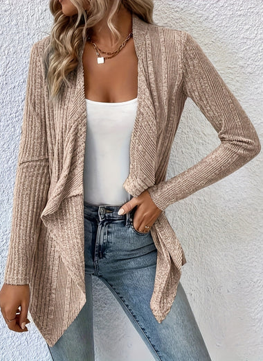 Open Front Long Sleeve Cardigan