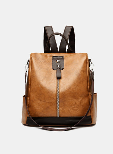 PU Leather Backpack Bag