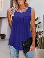 Round Neck Wide Strap Tank