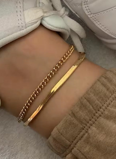 18K Gold-Plated Ankle Bracelet