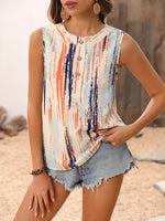 Printed Round Neck Tank