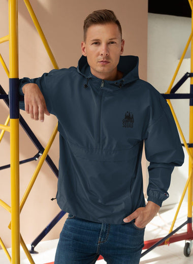 Embroidered Champion Packable Jacket - Cool Tshirts