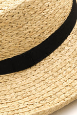 Fame Wide Brim Straw Weave Hat