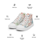 Men’s high top canvas shoes - Cool Tshirts