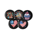 Set of pin buttons