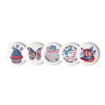 Set of pin buttons