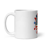 White glossy mug