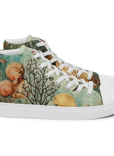 Women’s high top canvas shoes - Cool Tshirts