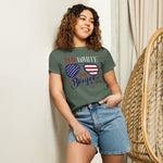 Women’s high-waisted t-shirt